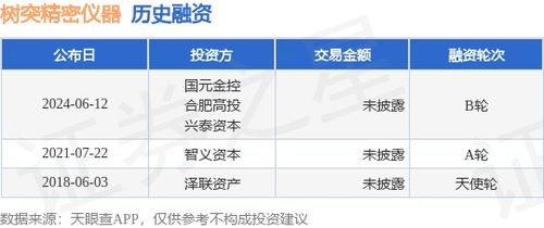 树突精密仪器公布b轮融资,投资方为国元金控 合肥高投等